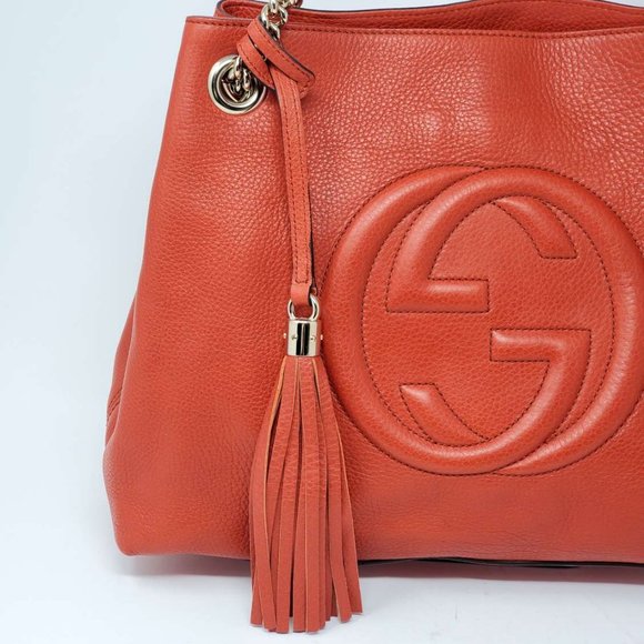 Gucci Soho Medium on Chain Leather Shoulder Bag - Picture 6 of 16